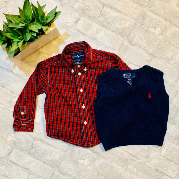 ralph lauren baby boy button down